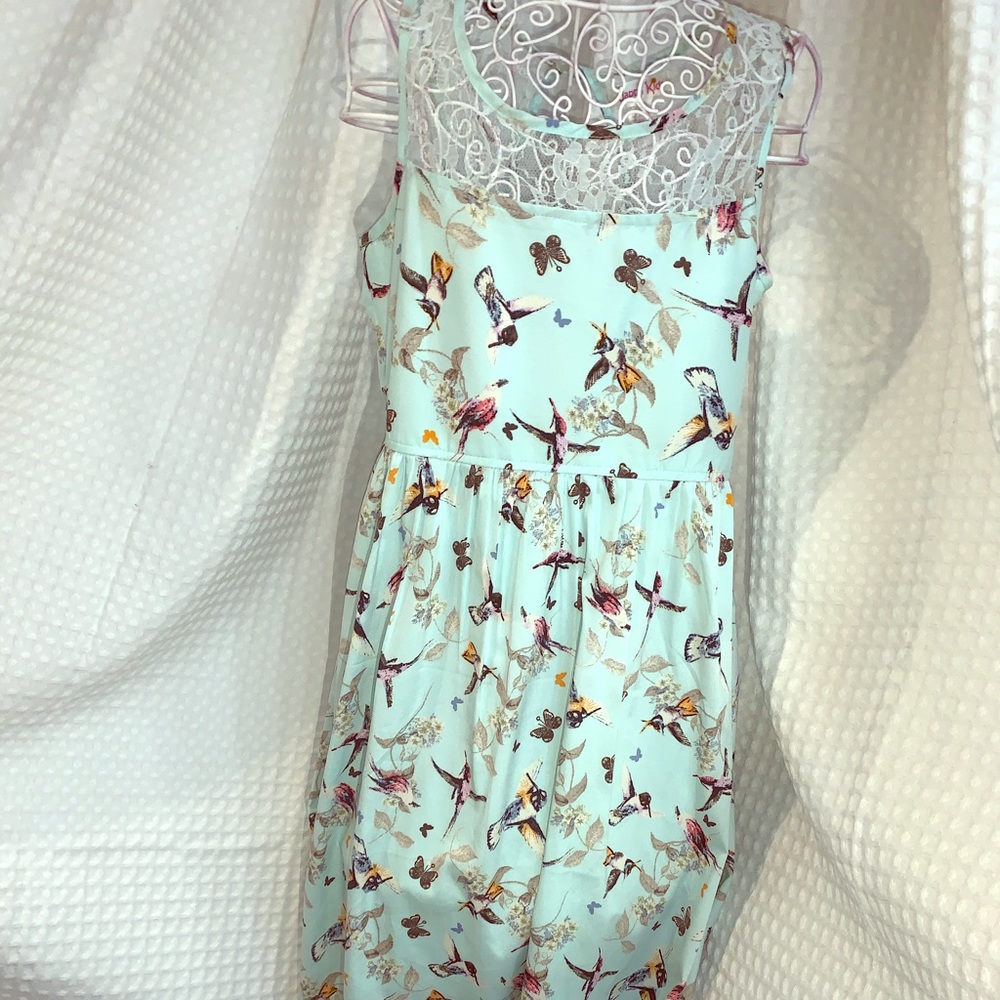Mint girls summer sun dress